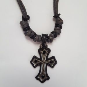 Mens Cross Necklace Buckle brand